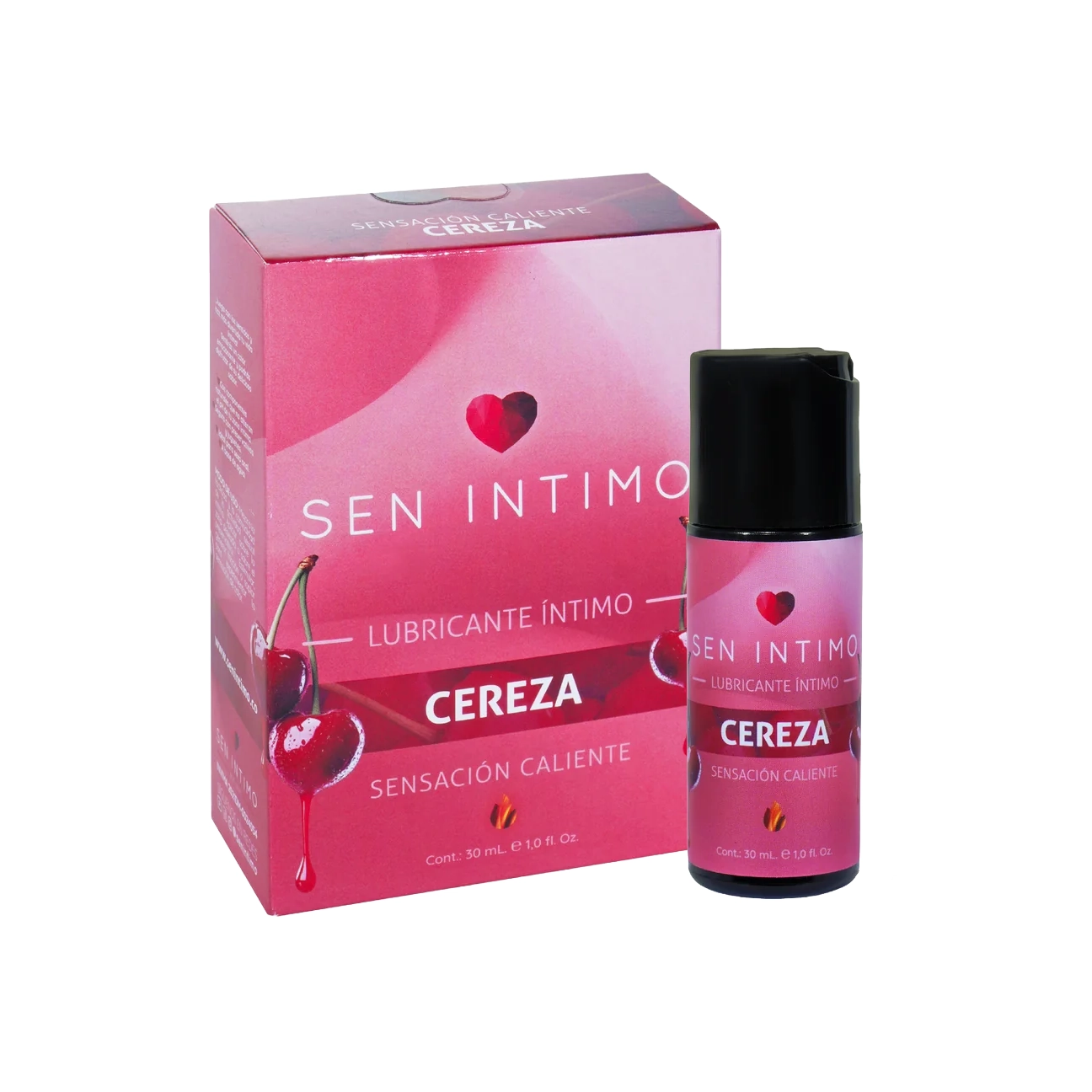 Lubricante Íntimo Caliente Cereza x 30 ml